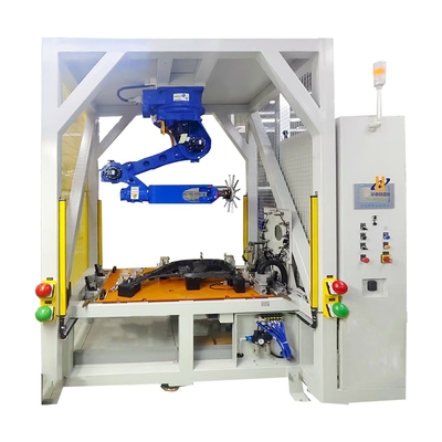 Alimentazione Clip con Robot a 6 Assi di Precisione per l'Assemblaggio di Pannelli Porta Automotive