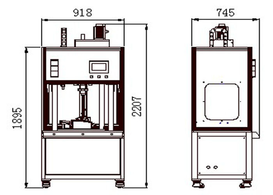pneumatico automatico rotatorio della macchina 5000rpm di saldatura a ultrasuoni 220V