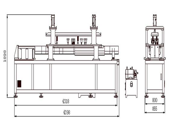 Attrezzatura di perforazione idraulica della punzonatrice 380V del paraurti automatico 50HZ