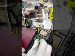 Assemblaggio manuale vs. assemblaggio automatico di clip -- 3 volte più veloce con questa macchina