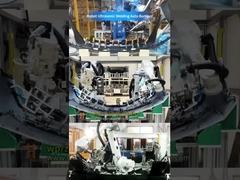 Saldatura ad ultrasuoni robotizzate ad alta precisione per paraurti per autoveicoli:3 Macchine Huazhuo sincronizzate i