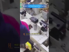 Applicazione di punzonatura e saldatura automatica per paraurti per autoveicoli