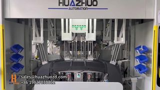 Attrezzatura per punzonatura e saldatura a ultrasuoni a 3 stazioni per paraurti posteriori automobilistici