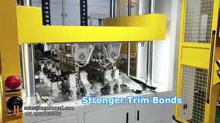 Macchina di laminazione a caldo per finiture automobilistiche cucite